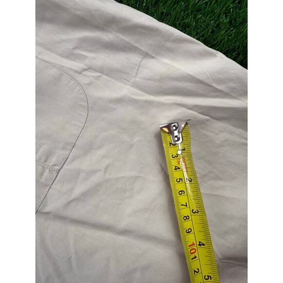 Beretta TM Shooting Shirt Mens L Tan Short Sleeve Mesh Vent Outdoor Hunting Top - Picture 8 of 9